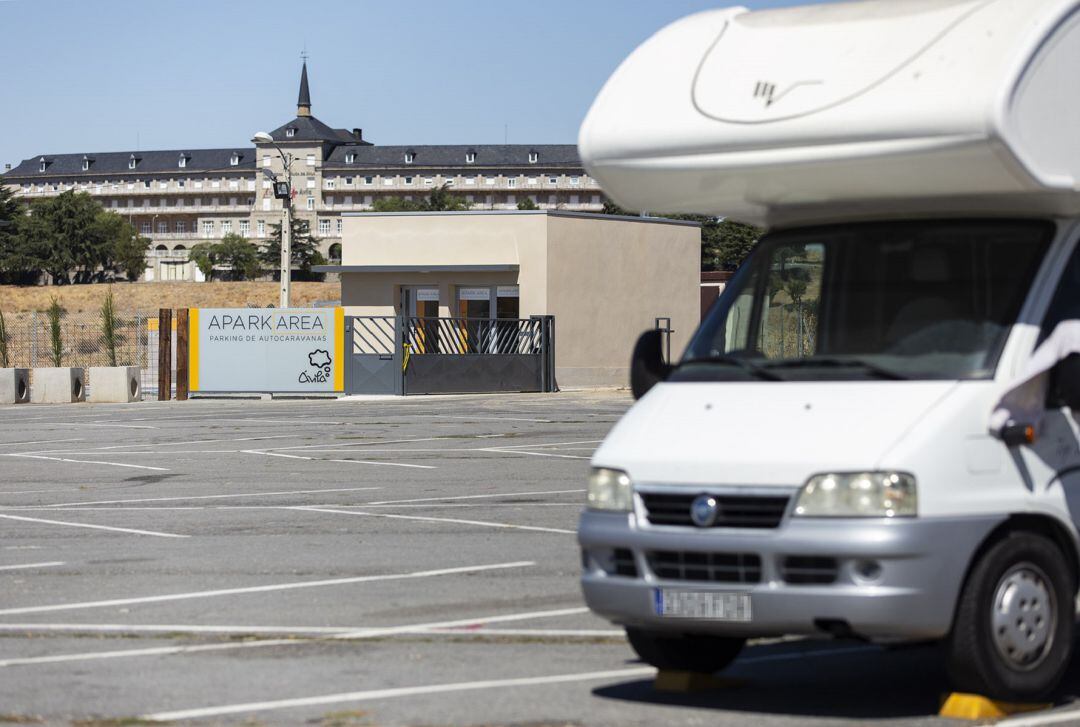 Zona reservada para el estacionamiento de autocaravanas