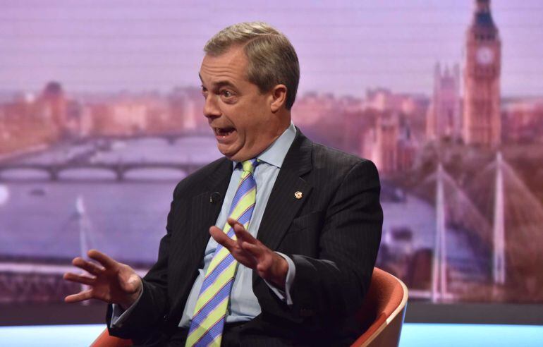 Nigel Farage, el exlíder del UKIP.