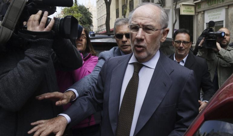 El exvicepresidente del Gobierno y expresidente de Bankia Rodrigo Rato, que está siendo investigado por cinco delitos fiscales, blanqueo y alzamiento de bienes.