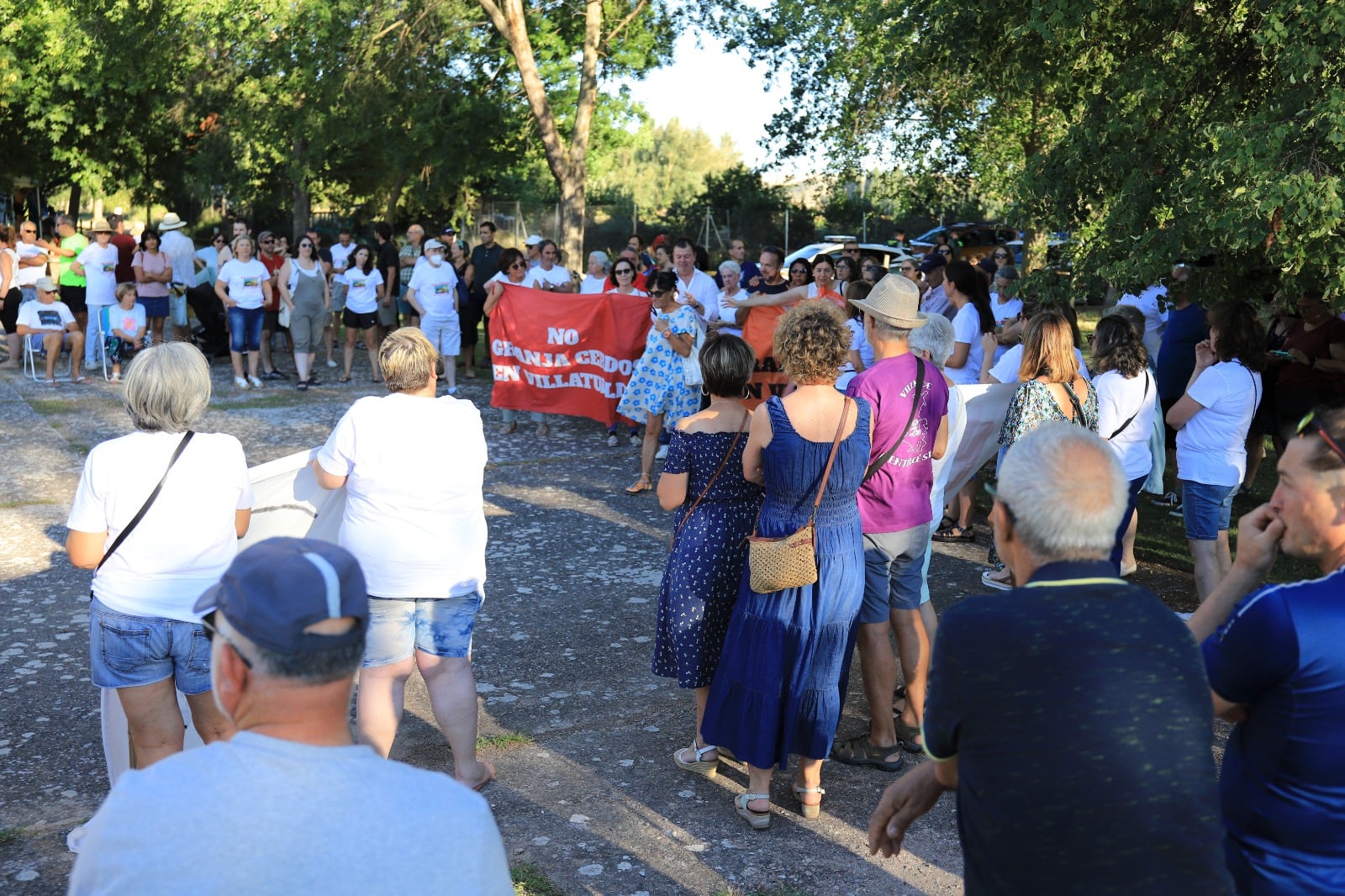 Manifestación en Milagros el 16 de agosto