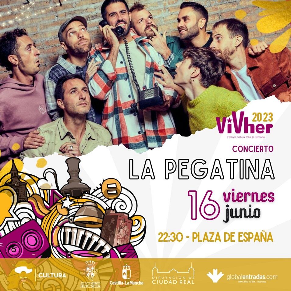 La Pegatina actuará en Herencia el 16 de junio