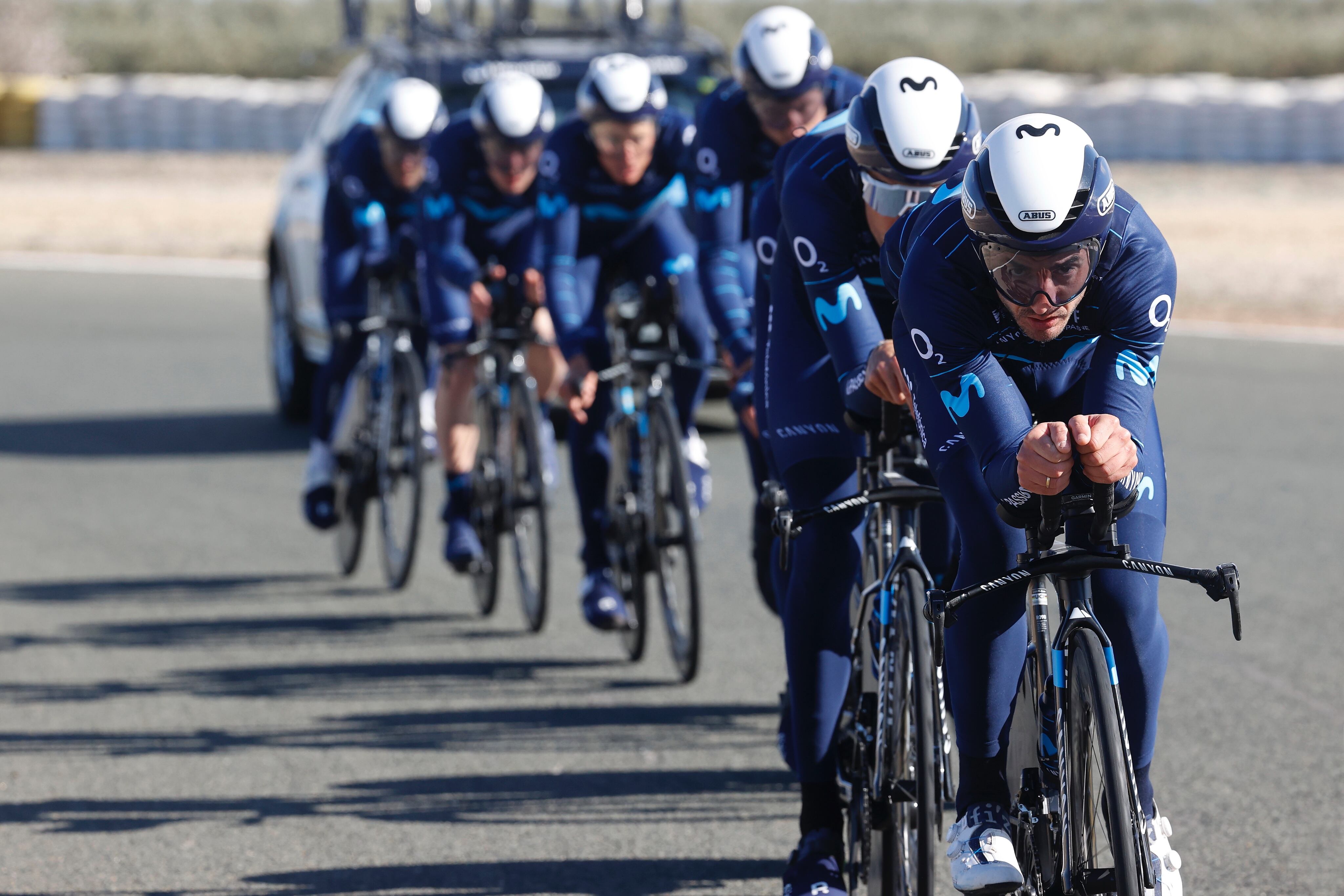 El Movistar Team comença a acumular kilòmetres a les cames de cara a ser més competitius aquesta temporada.