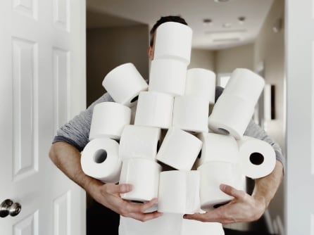 El acopio de papel higiénico hacía difícil encontrarlo en los supermercados