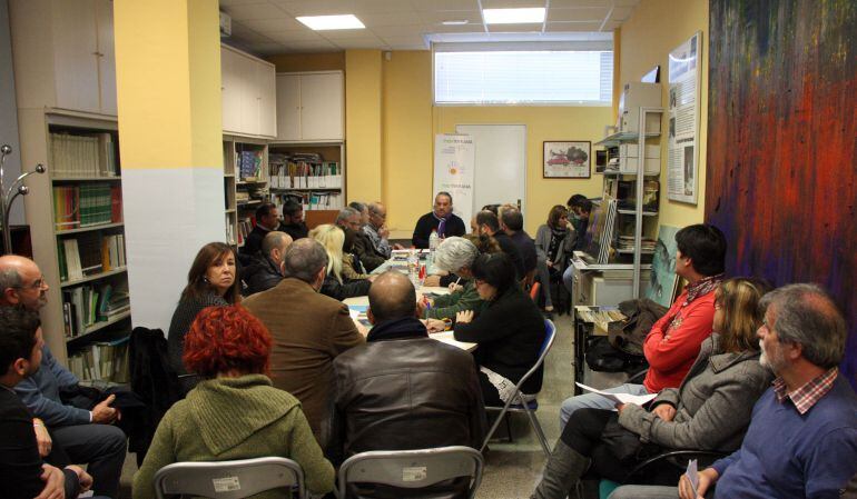 Reunió a la seu de la Coordinadora d&#039;Entitats de Tarragona.