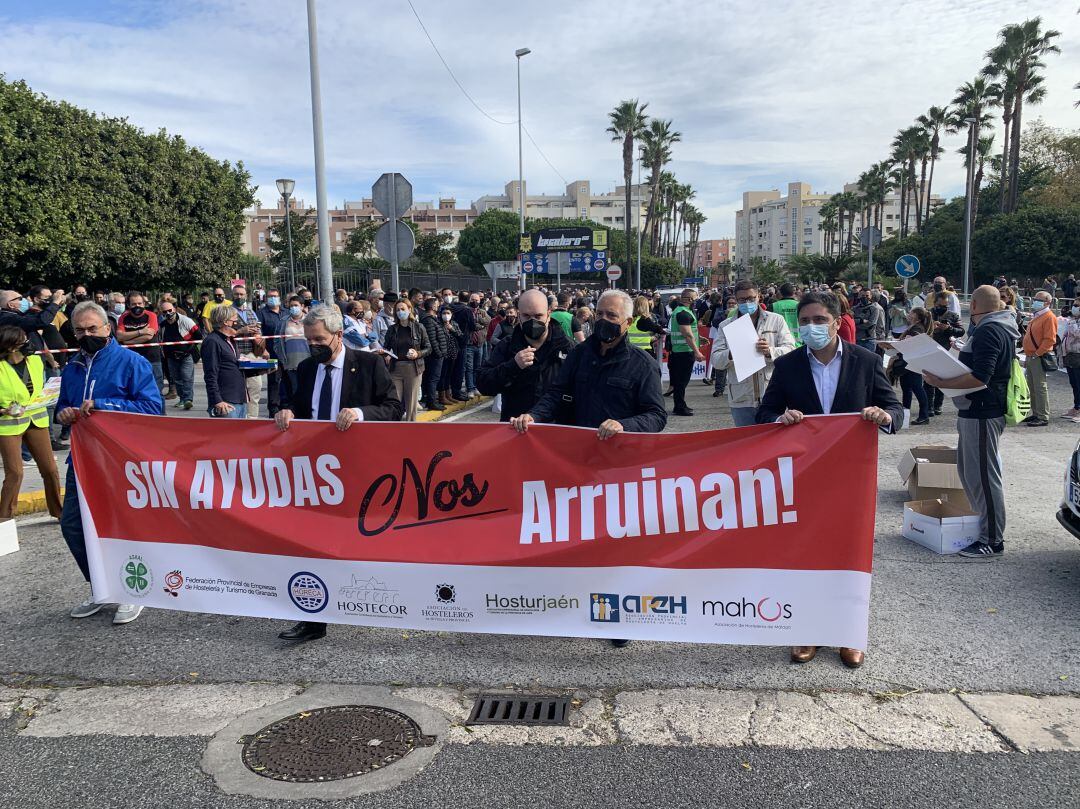 La cabecera de la manifestación 