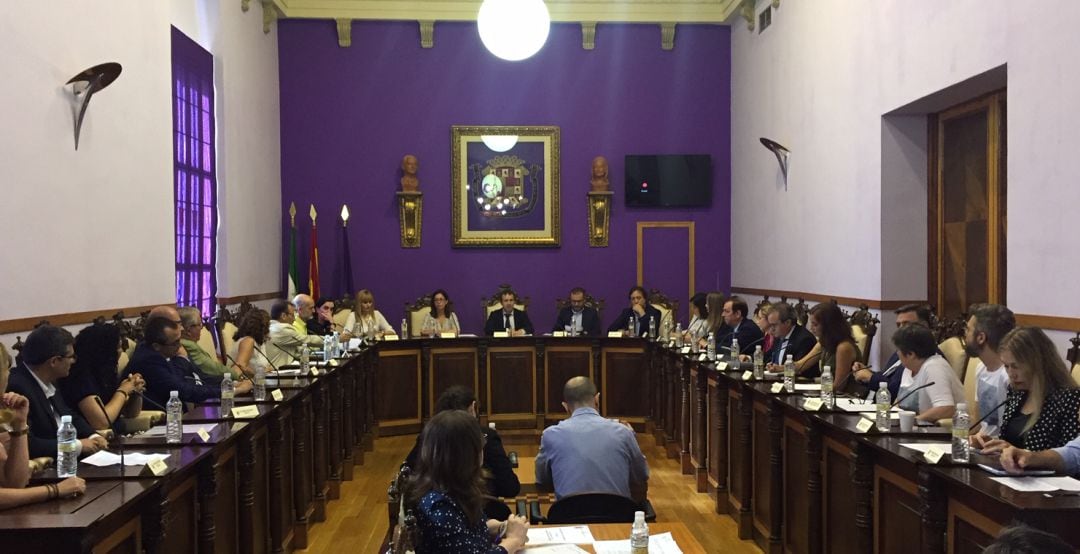 Pleno en el Ayuntamiento de Jaén.