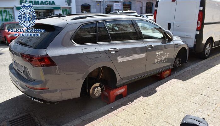 Uno de los vehículos afectados