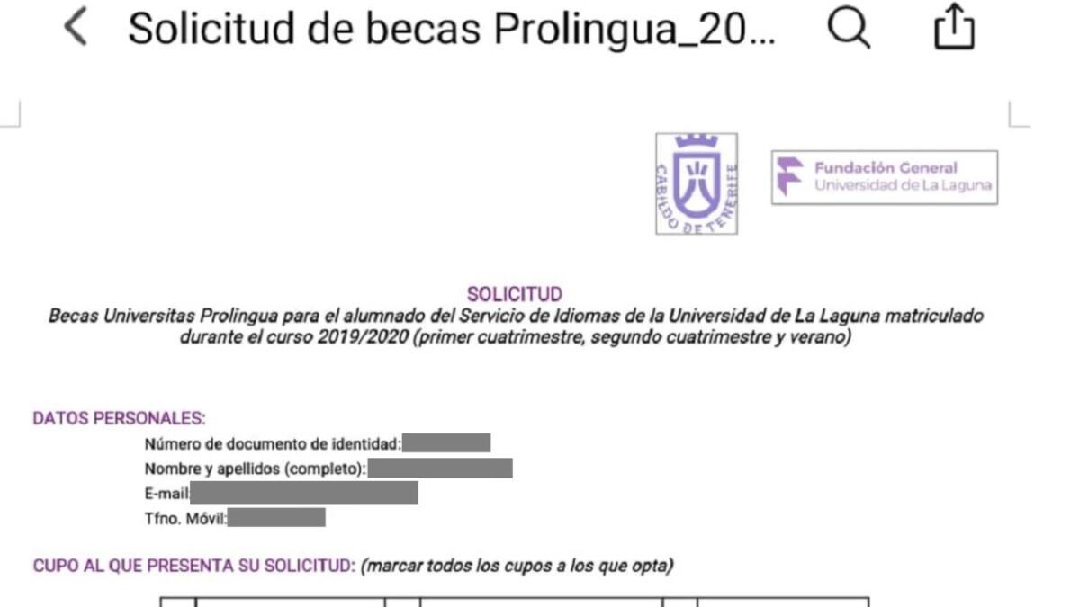 Un nuevo fallo de seguridad en la web de la ULL deja al descubierto datos personales de varios alumnos