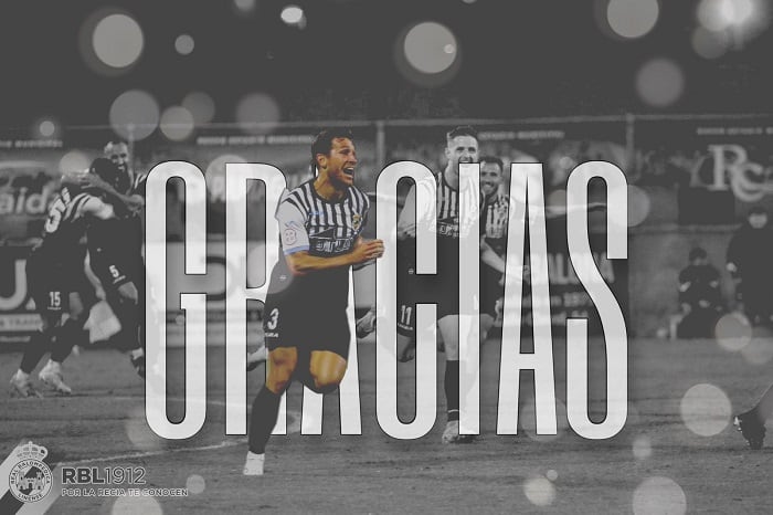 Agradecimiento del club a la marcha de Víctor Mena