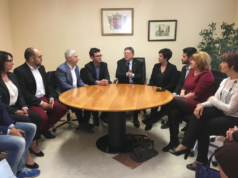 Puig se ha reunido previamente con todo el equipo de gobierno municipal
