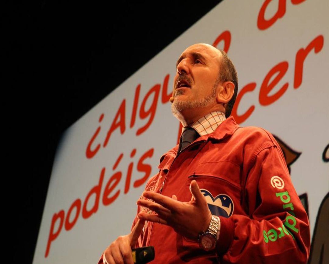 El conferenciante motivacional, Fernando Salinero, durante una de sus ponencias