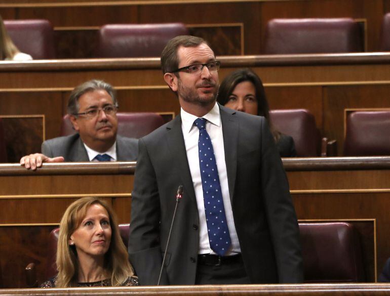 Maroto, durante la toma de posesión de su escaño como diputado en el Congreso