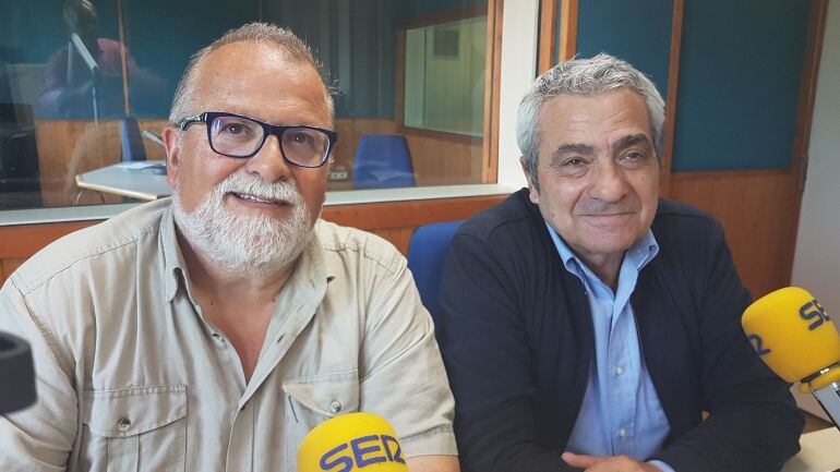 Ambrosio Escandón y Carlos Sánchez en la Ventana de Cantabria