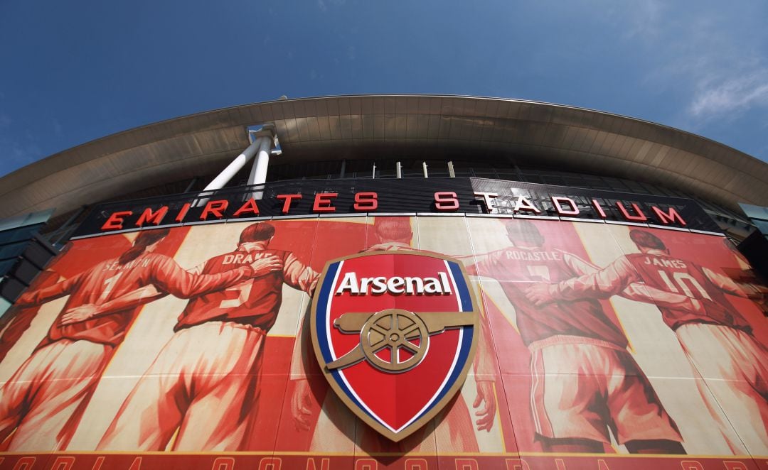 Fachada del estadio del Arsenal