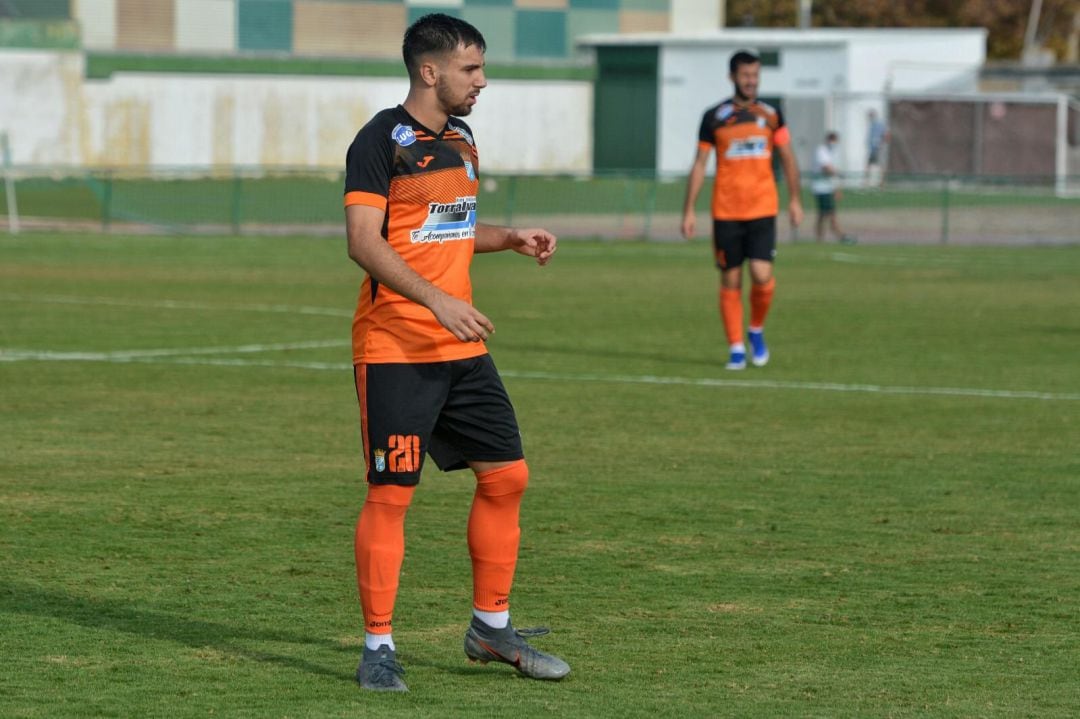 Manuel Palacios durante un partido esta temporada