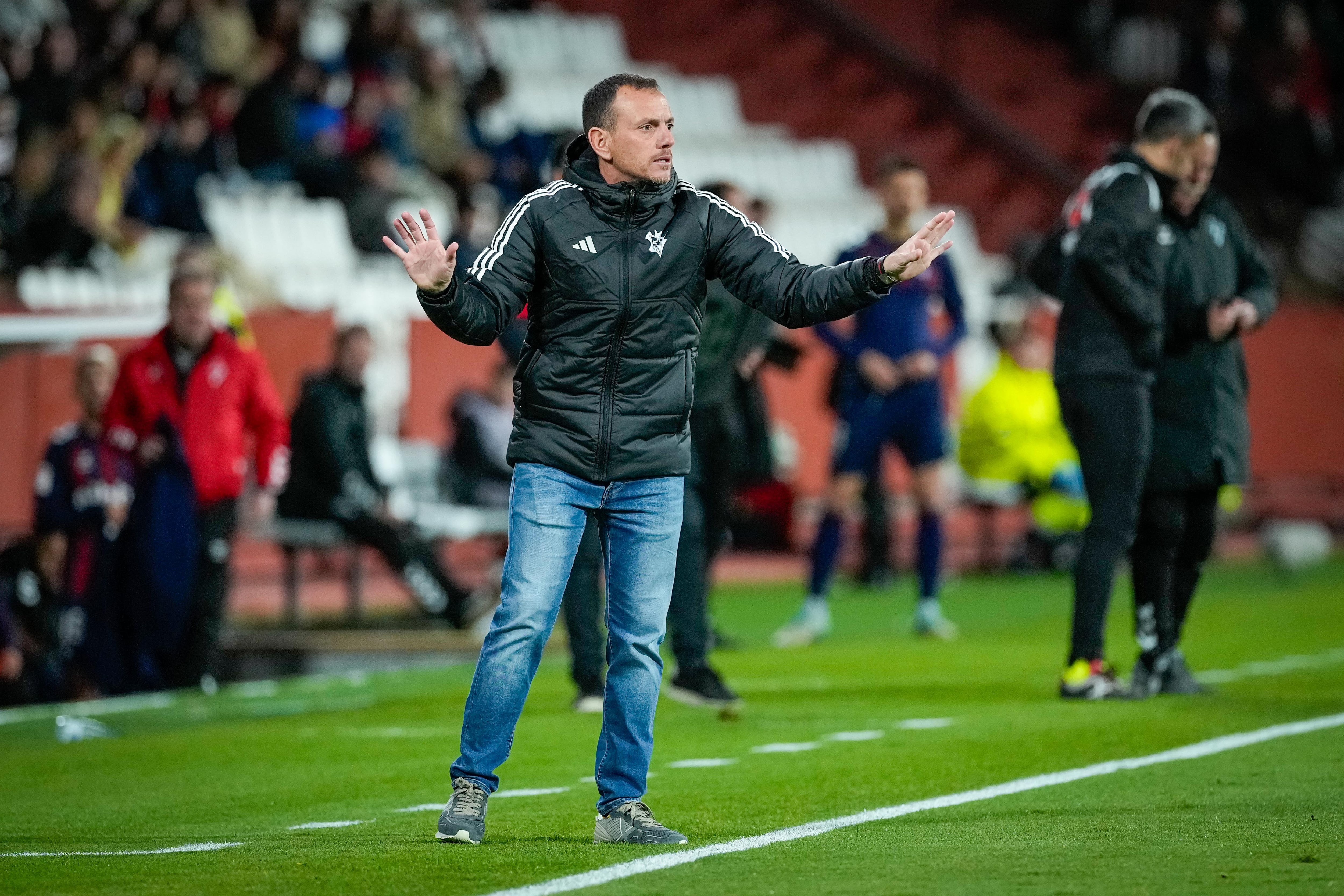 Partido de la jornada 37 de la Segunda División 2023-2024 de la liga de fútbol española, Liga Hypermotion, entre Albacete-Eibar disputado el 28/4/2024 en el Carlos Belmonte. Foto Josema Moreno