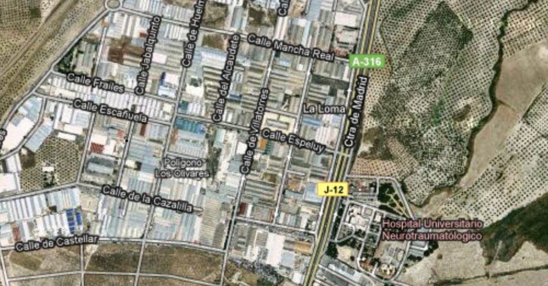 Plano del polígono de Los Olivares.