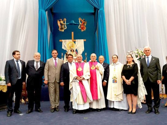 Félix Sanz Roldán, director del CNI, entre algunas de las autoridades que asistieron