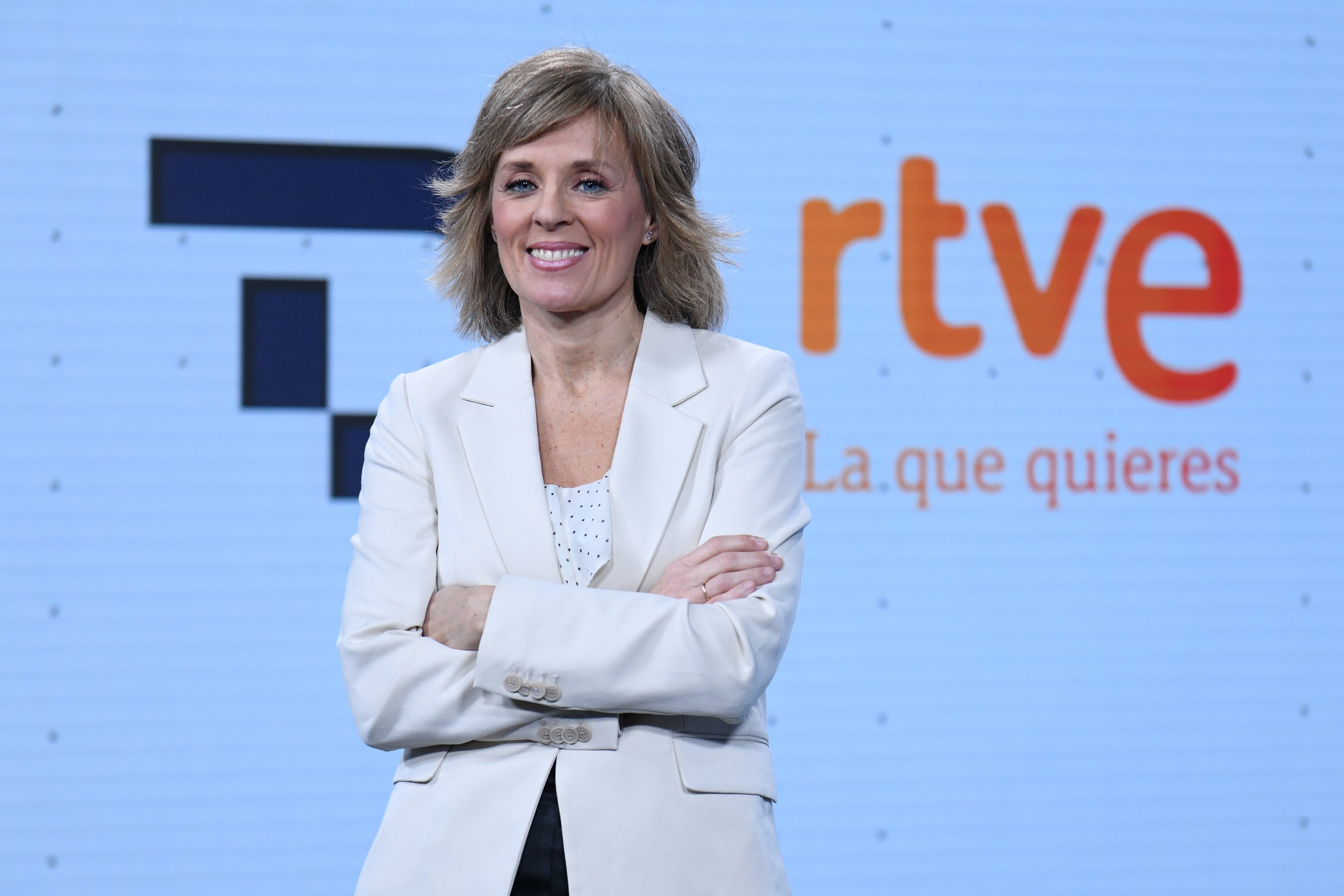 Marta Carazo en la presentación de la última temporada del 'Telediario'