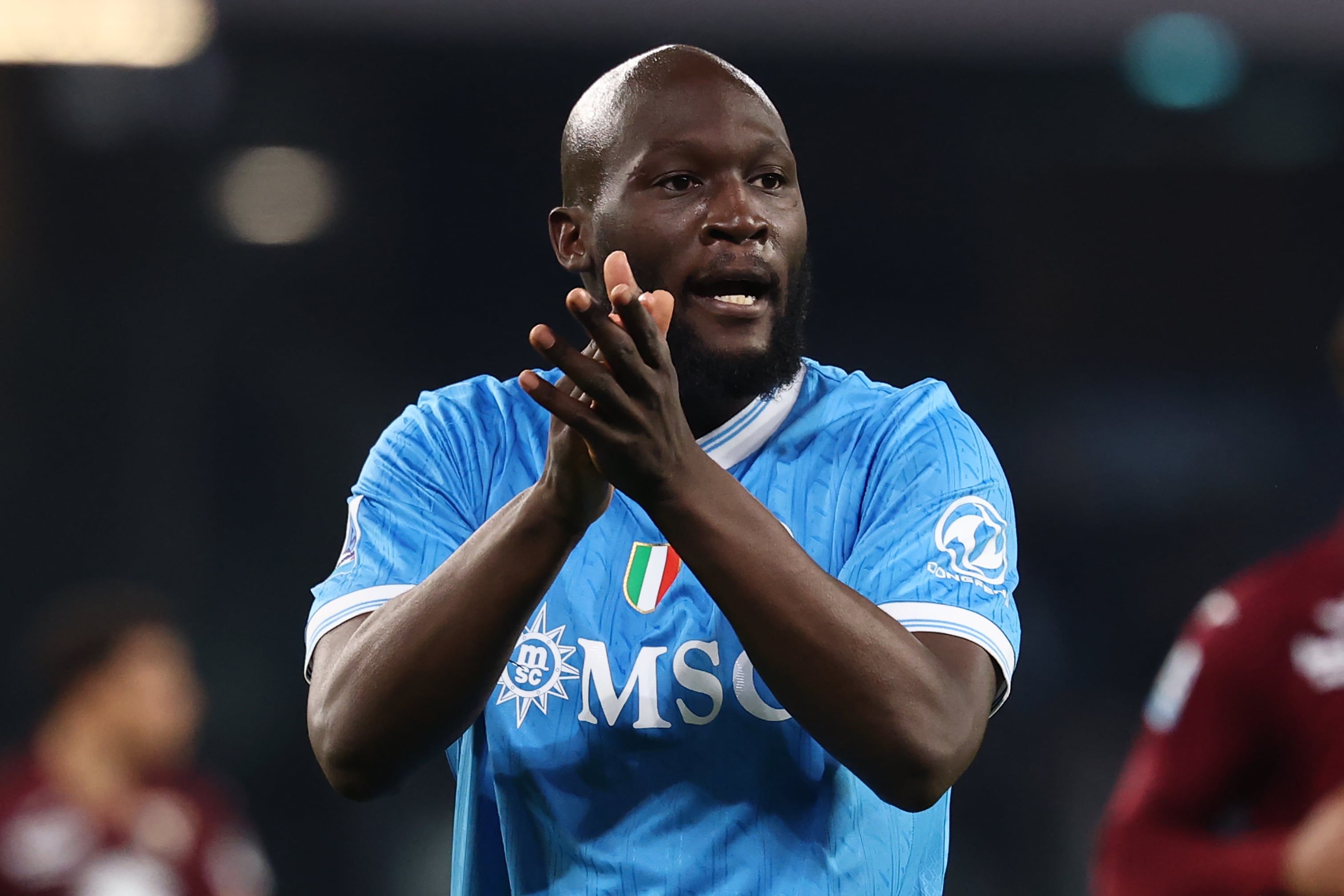 Romelu Lukaku, durante un partido con el Napoli de la Serie A