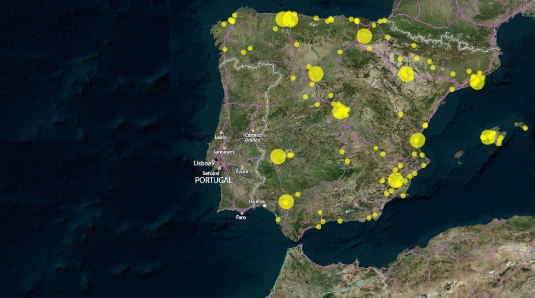 Imagen del rendimiento de los ayuntamientos en Twitter.