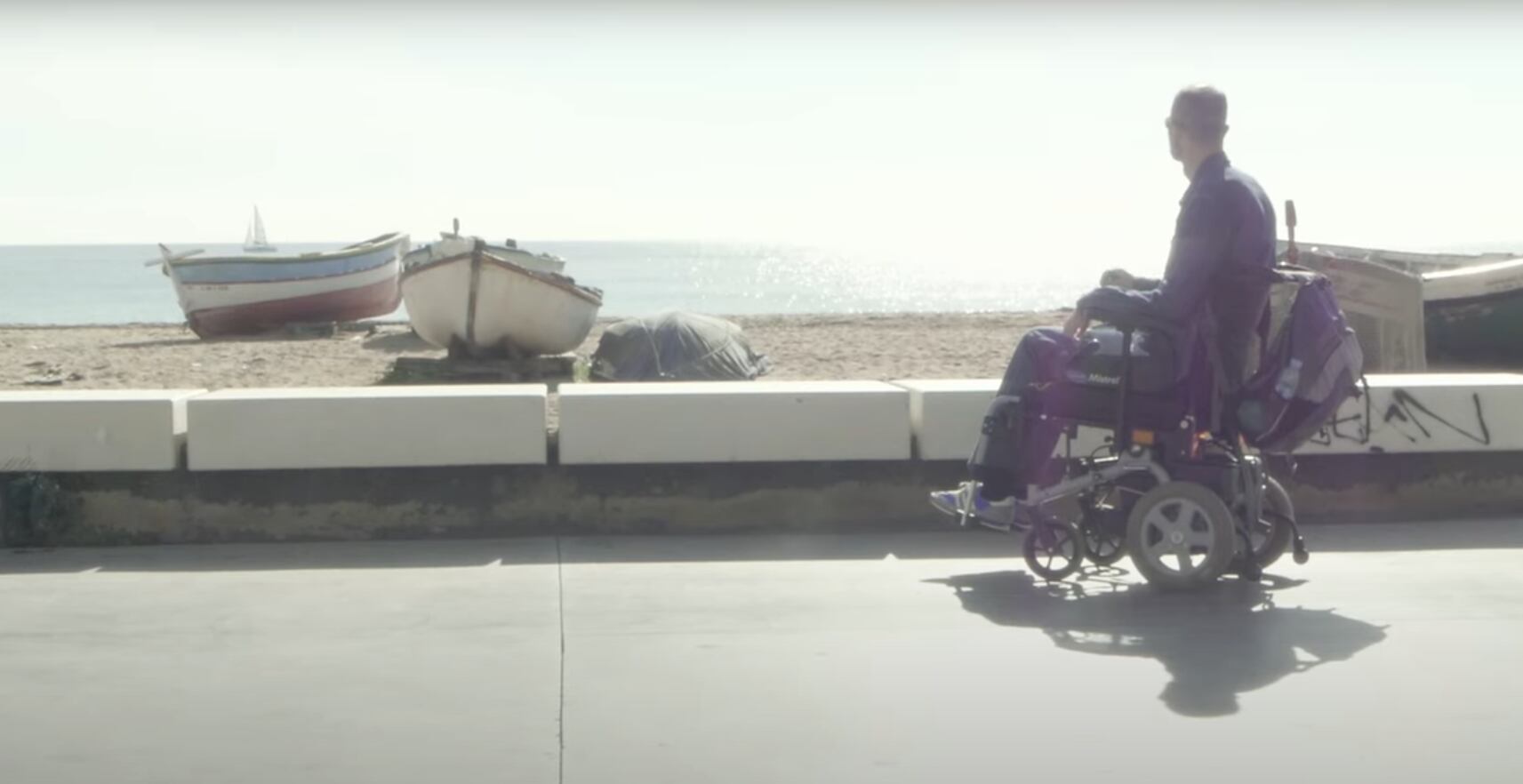 Raúl Sánchez, víctima de la violencia en el deporte, en una imaginen de su documental