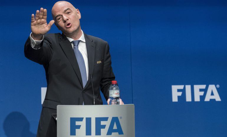 El presidente de la FIFA Gianni Infantino.