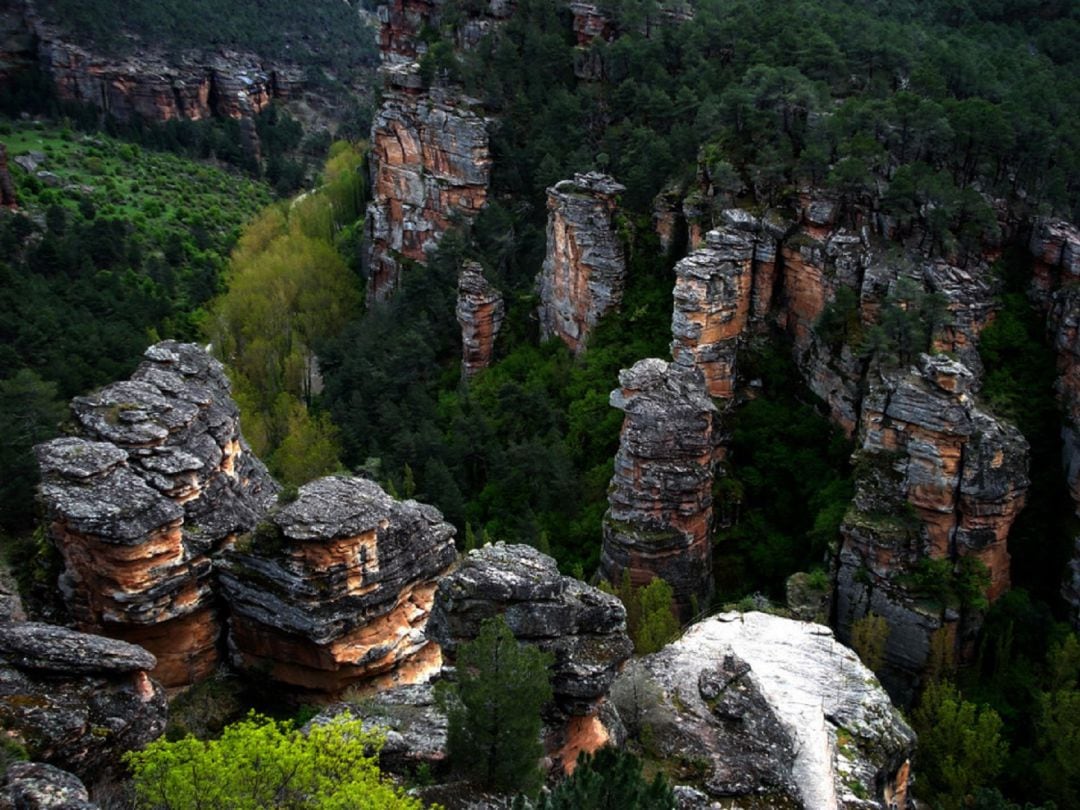 Imagen del Barranco de la Hoz, en el Alto Tajo.