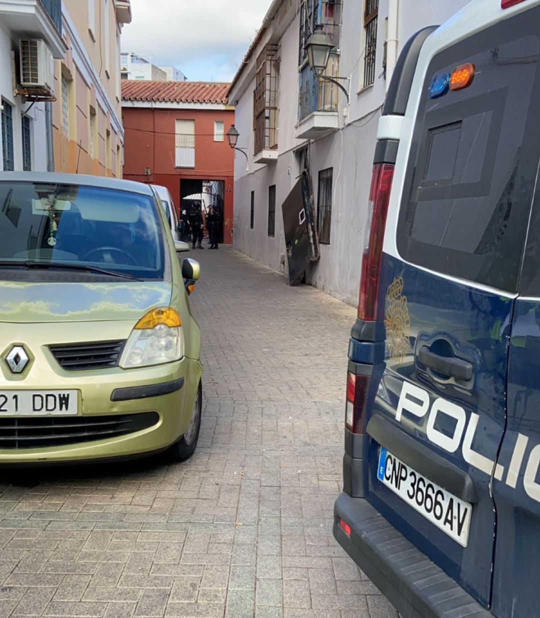 Actuación policial en el barrio malagueño de La Trinidad