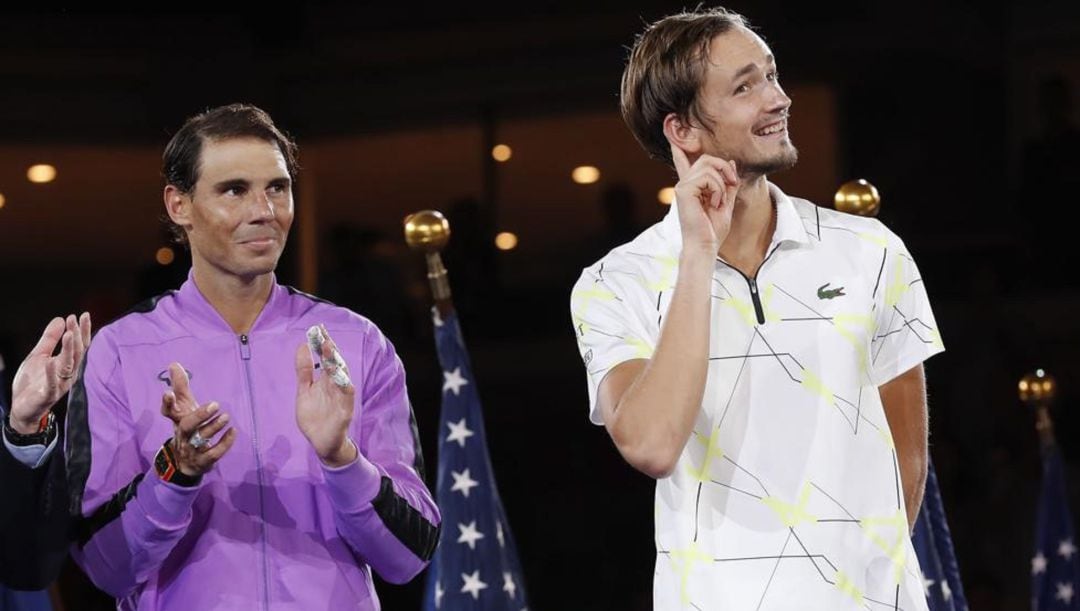 Rafa Nadal y Daniil Medvedev.