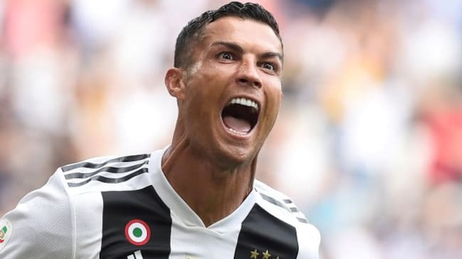 Cristiano celebra un gol con la Juventus