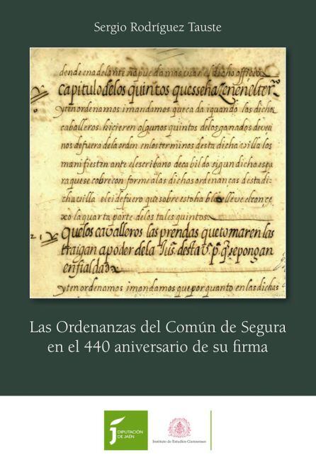 Portada de la publicación de las Ordenanzas de Segura.