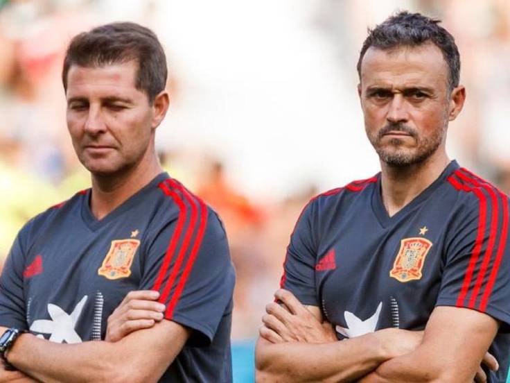 Jesús Casas, exsegundo de Luis Enrique, con la Selección Española