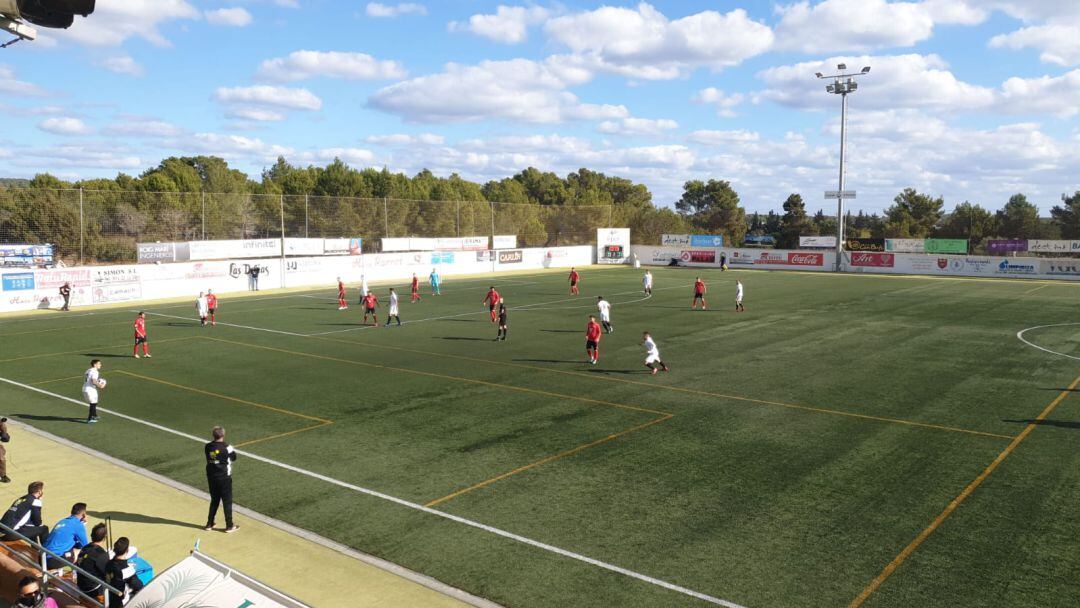 Imagen del partido jugado ayer en Santa Eulària