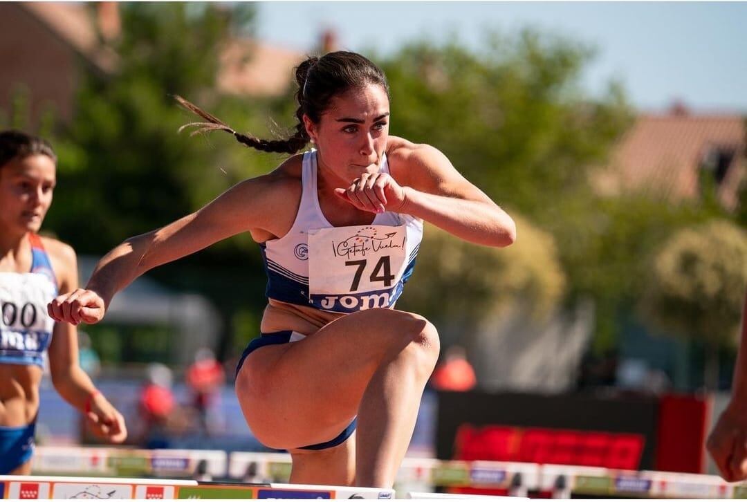 Patricia Ortega es la atleta riojana que ostenta el récord autonómico en heptatlón.