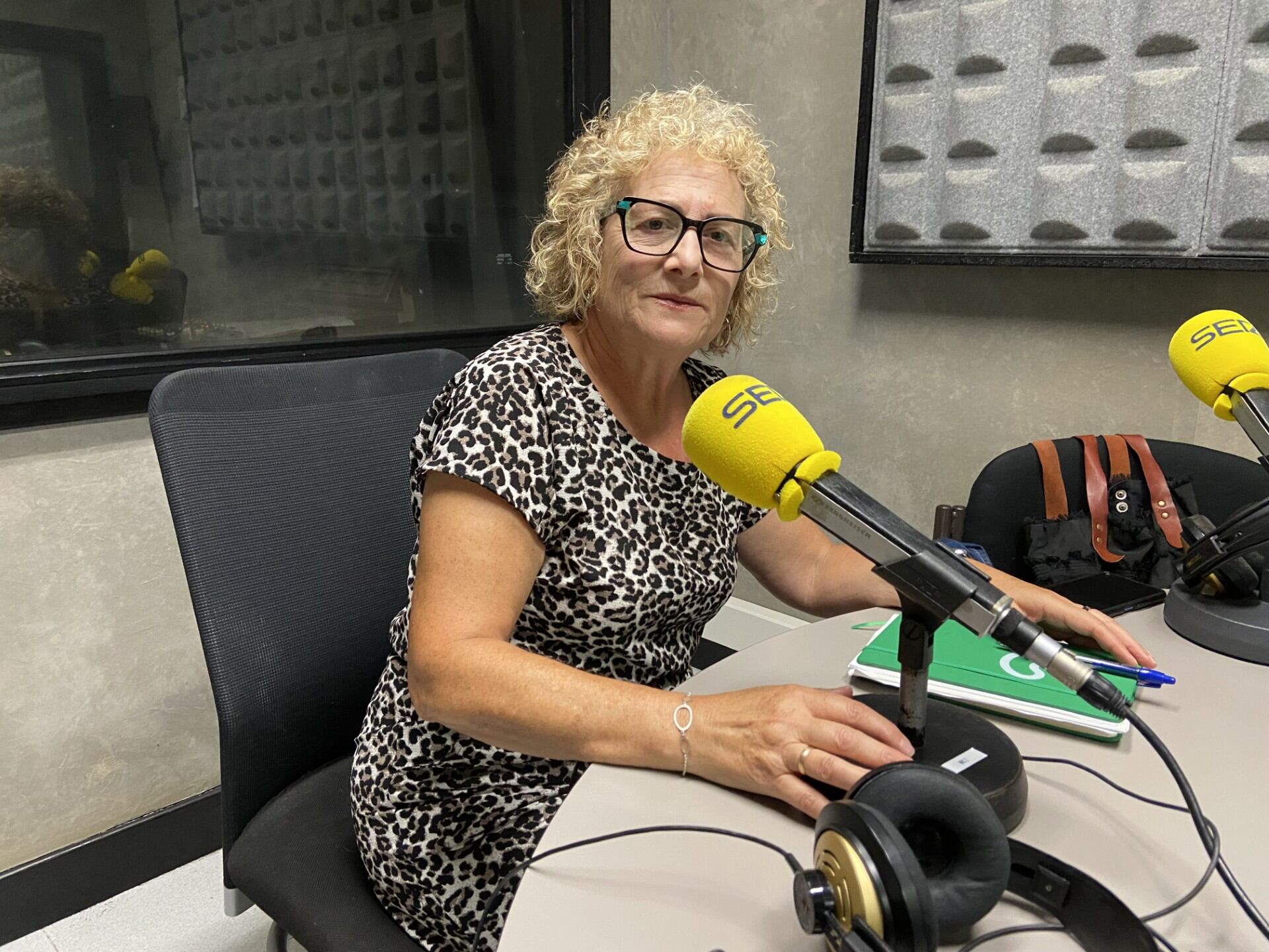 Ángela Rabadán, integrante de la Asociación Contra el Cáncer en Ermua