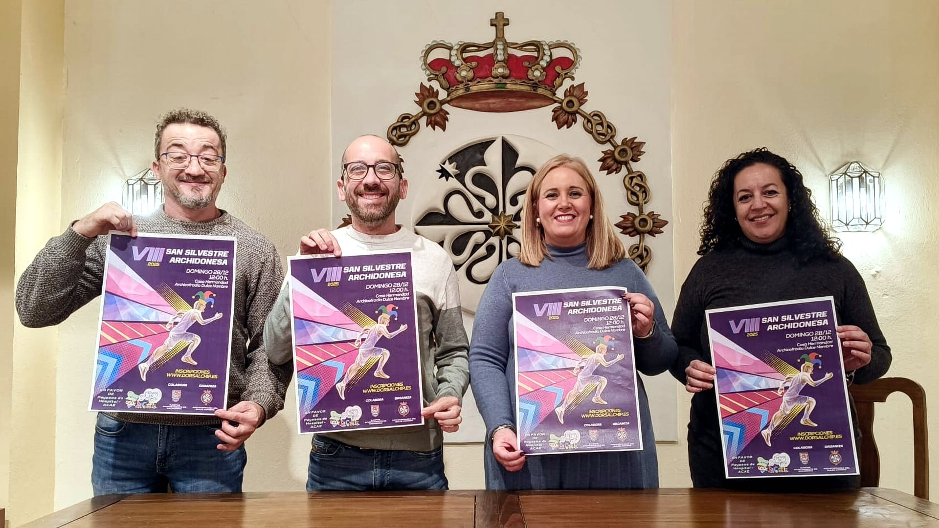 Presentación de la San Silvestre Archidonesa en la sede de la Archicofradía del Dulce Nombre