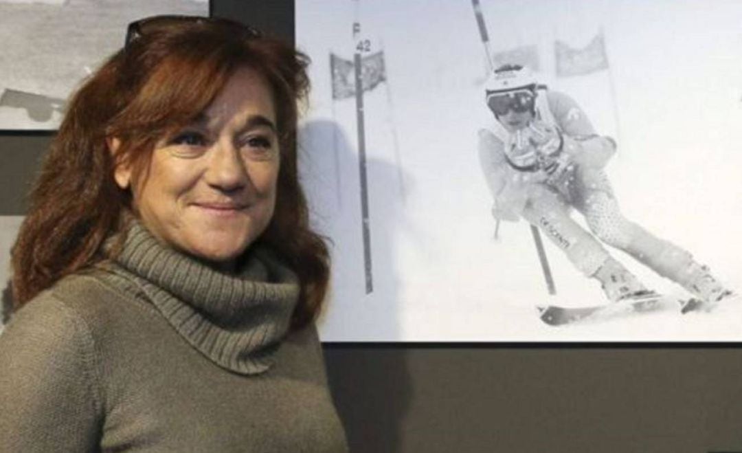 Blanca Fernández Ochoa durante la inauguración de una exposición fotográfica de la agencia EFE en Madrid en diciembre de 2014