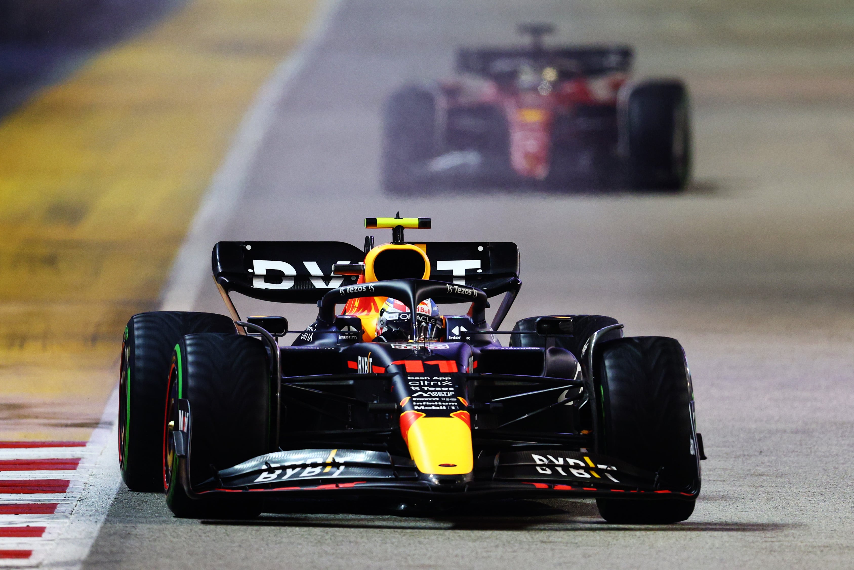 Sergio Perez, en el GP de Singapur