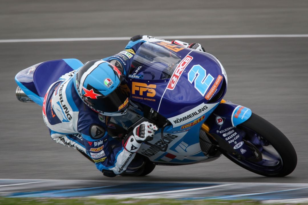 Gabriel Rodrigo rodando este jueves en el Circuito de Jerez