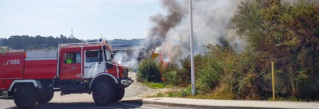 Incendio en Martinete, A Coruña