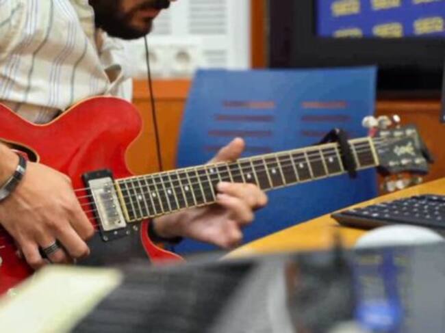 Grabando en el estudio