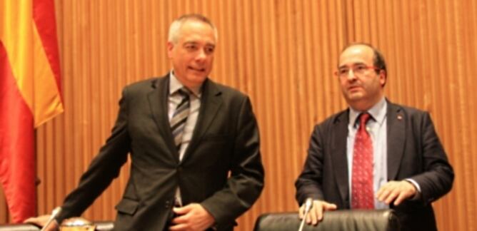 Pere Navarro i Miquel Iceta en una imatge d&#039;arxiu