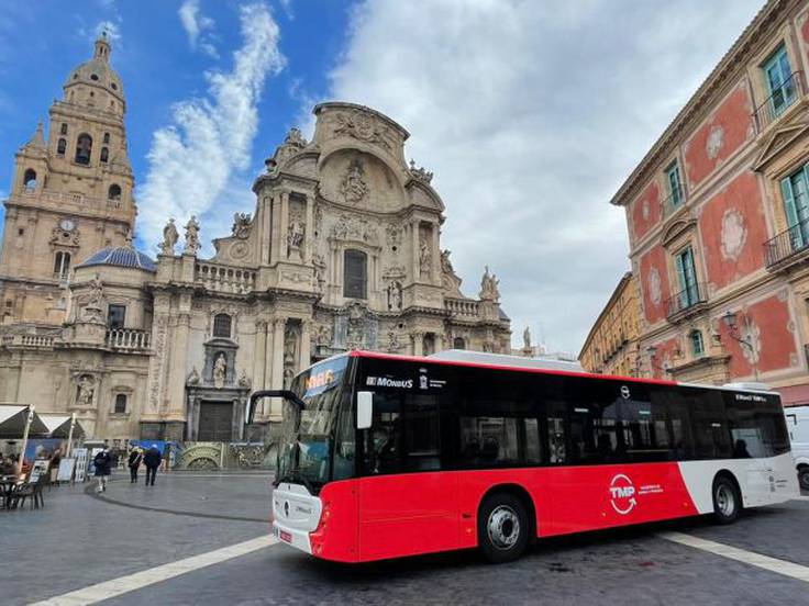 Imagen de archivo de los autobuses urbanos de Murcia