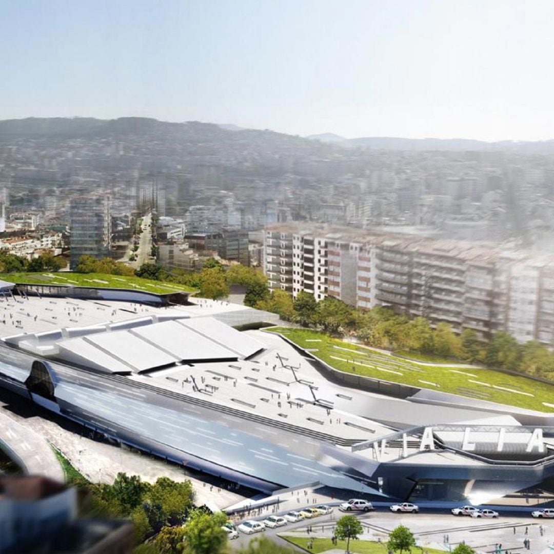 Imagen del proyecto de Thom Mayne del Centro Vialia de Vigo