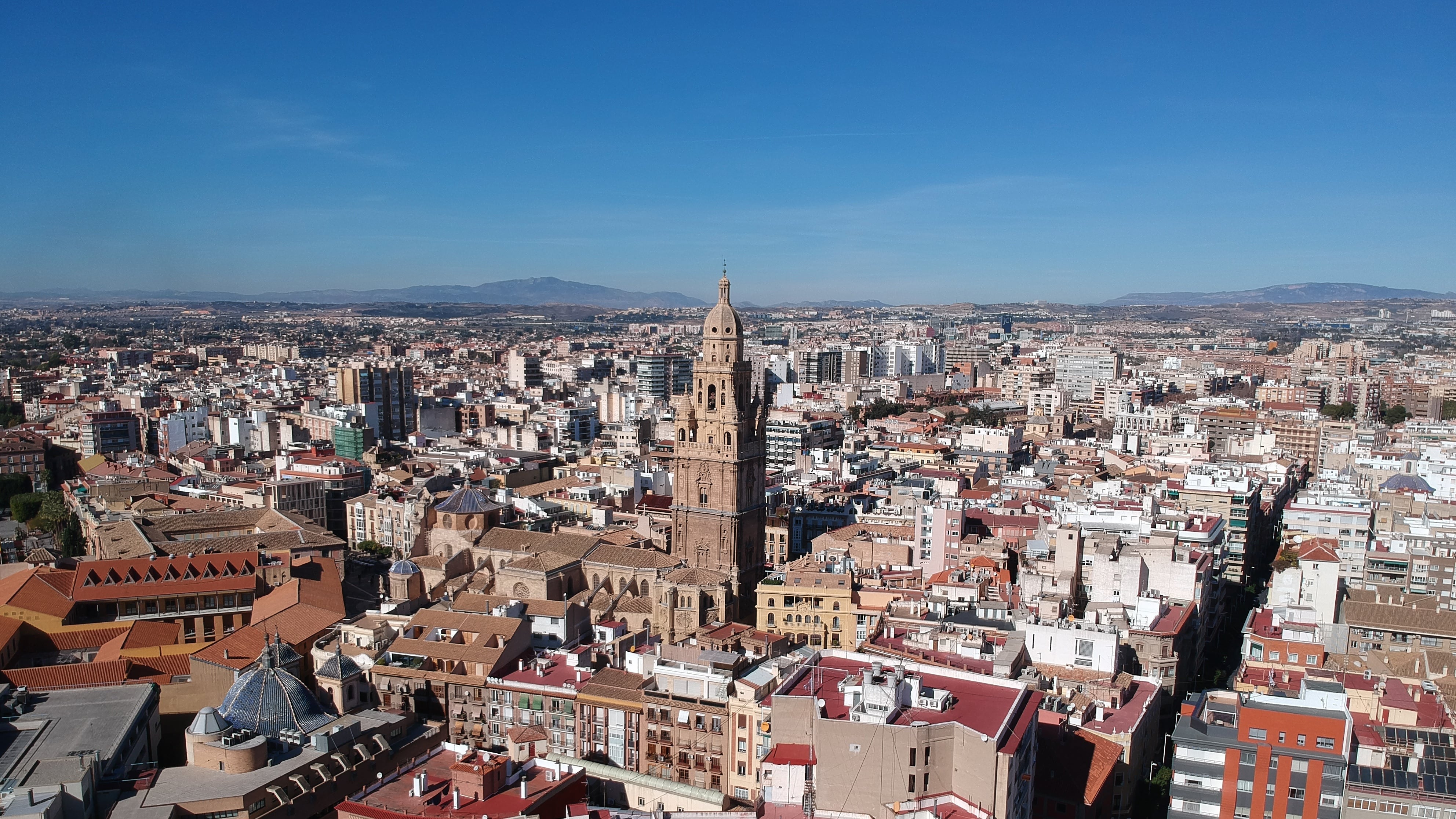 Vista panorámica de Murcia