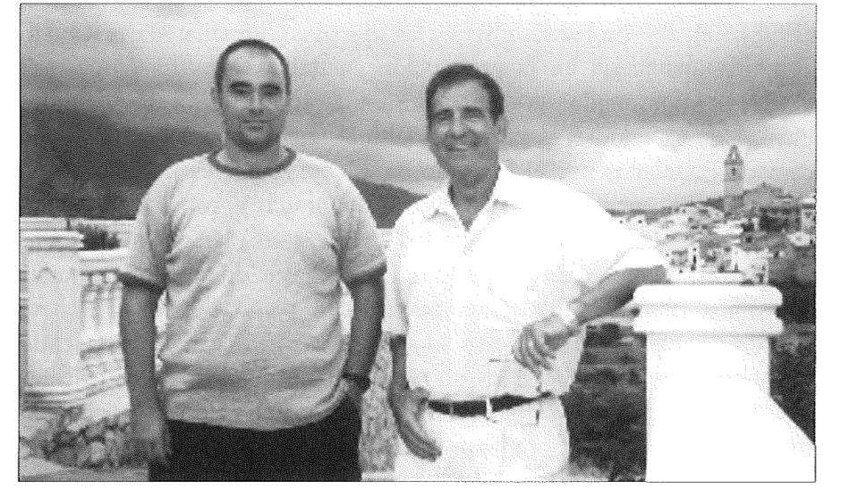 Mario Ferrer junto a su biógrafo, Juan Javier Gisbert