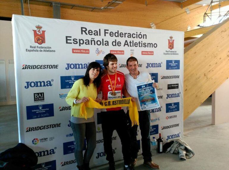 Oscar Husillos tras ganar el campeonato de España hoy en Madrid