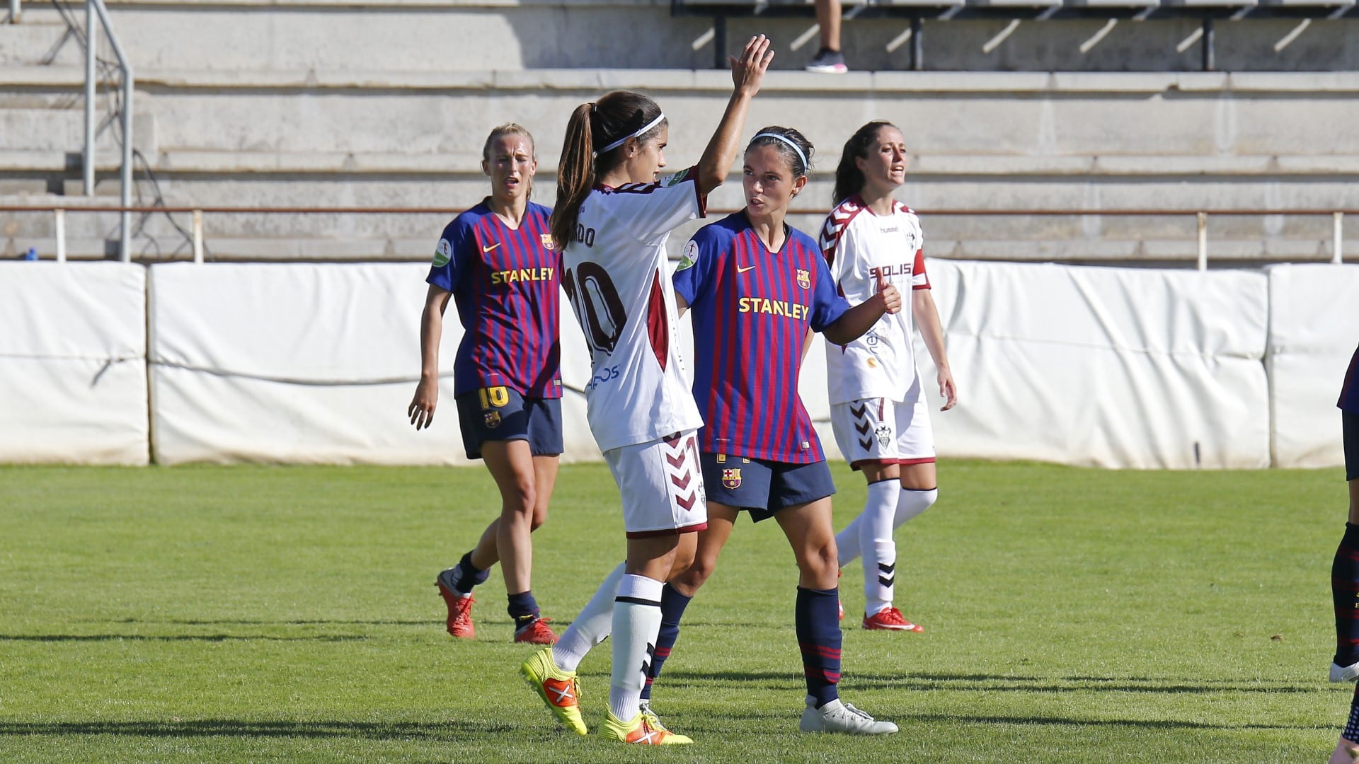 Aitana Bonmatí, durante un partido disputado en Albacete