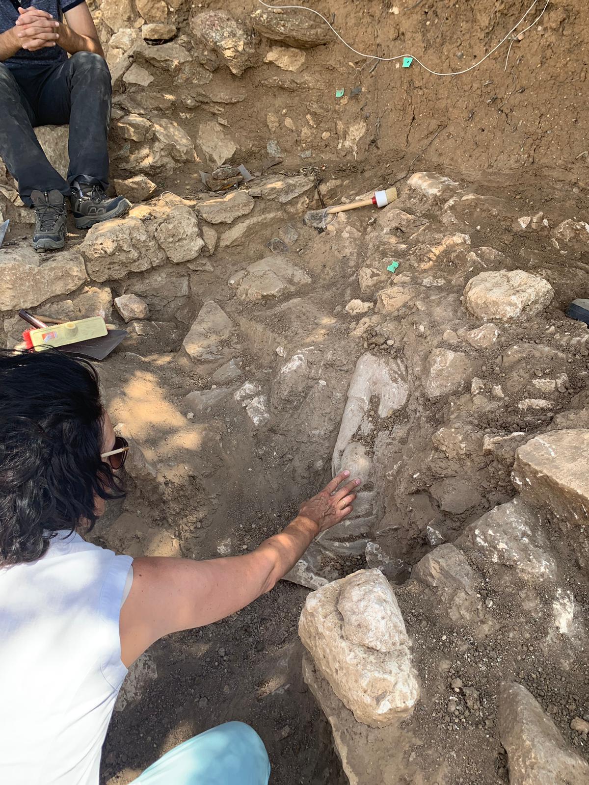 Campaña excavación Los Almadenes 2019 donde se produjo el hallazgo de una escultura